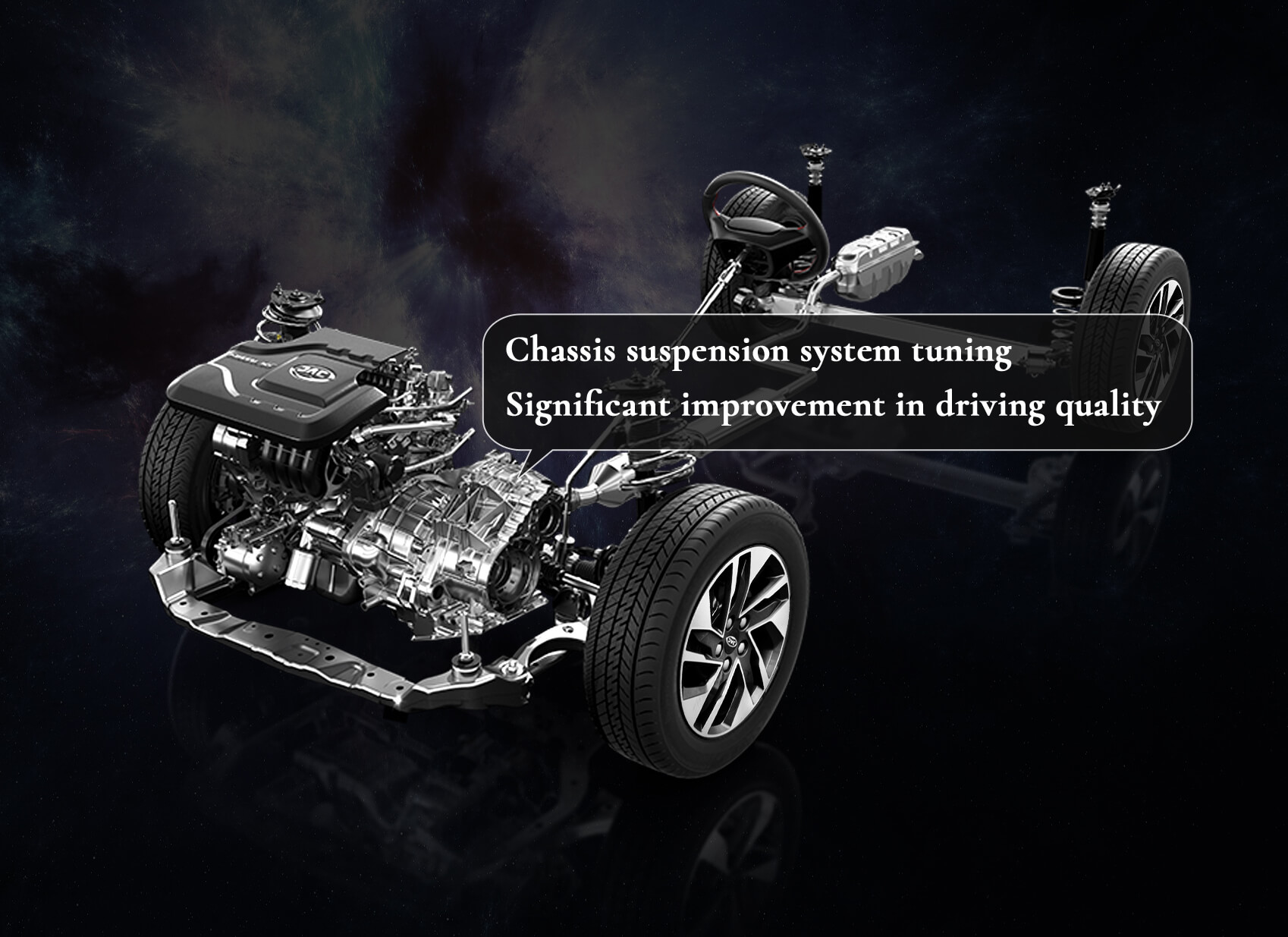 JAC JS3 оснащений 1.6-літровим VVT двигуном